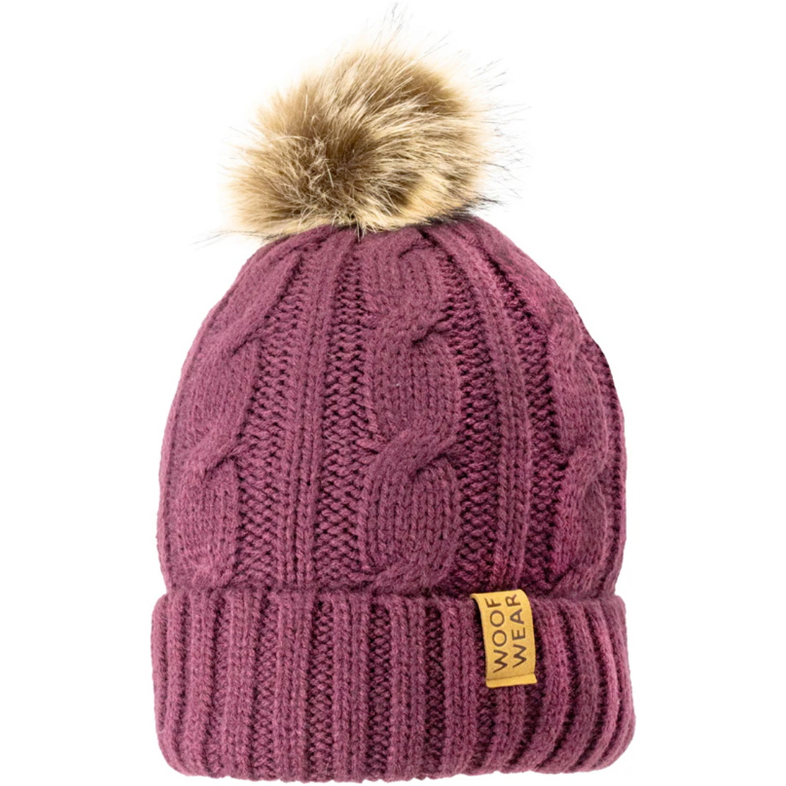 2025 Woof Wear Cable Beanie WA0049-PLUM - Plum